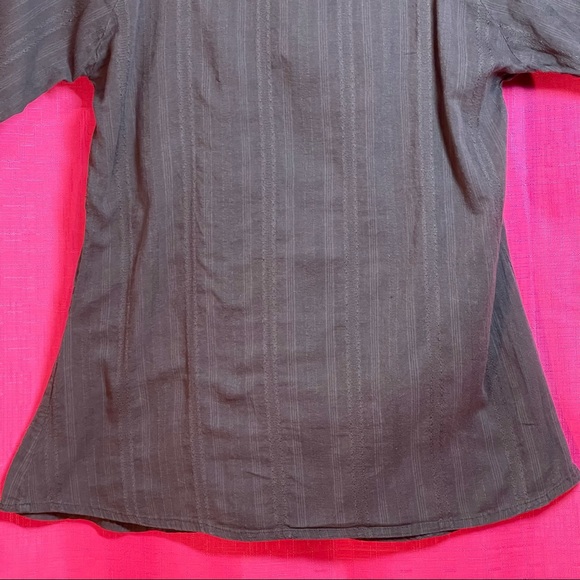 DAYTRIP BROWN BOHO SCOOP NECK BLOUSE SIZE M - Picture 10 of 13